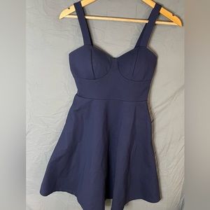 Lulus Navy Skater Dress